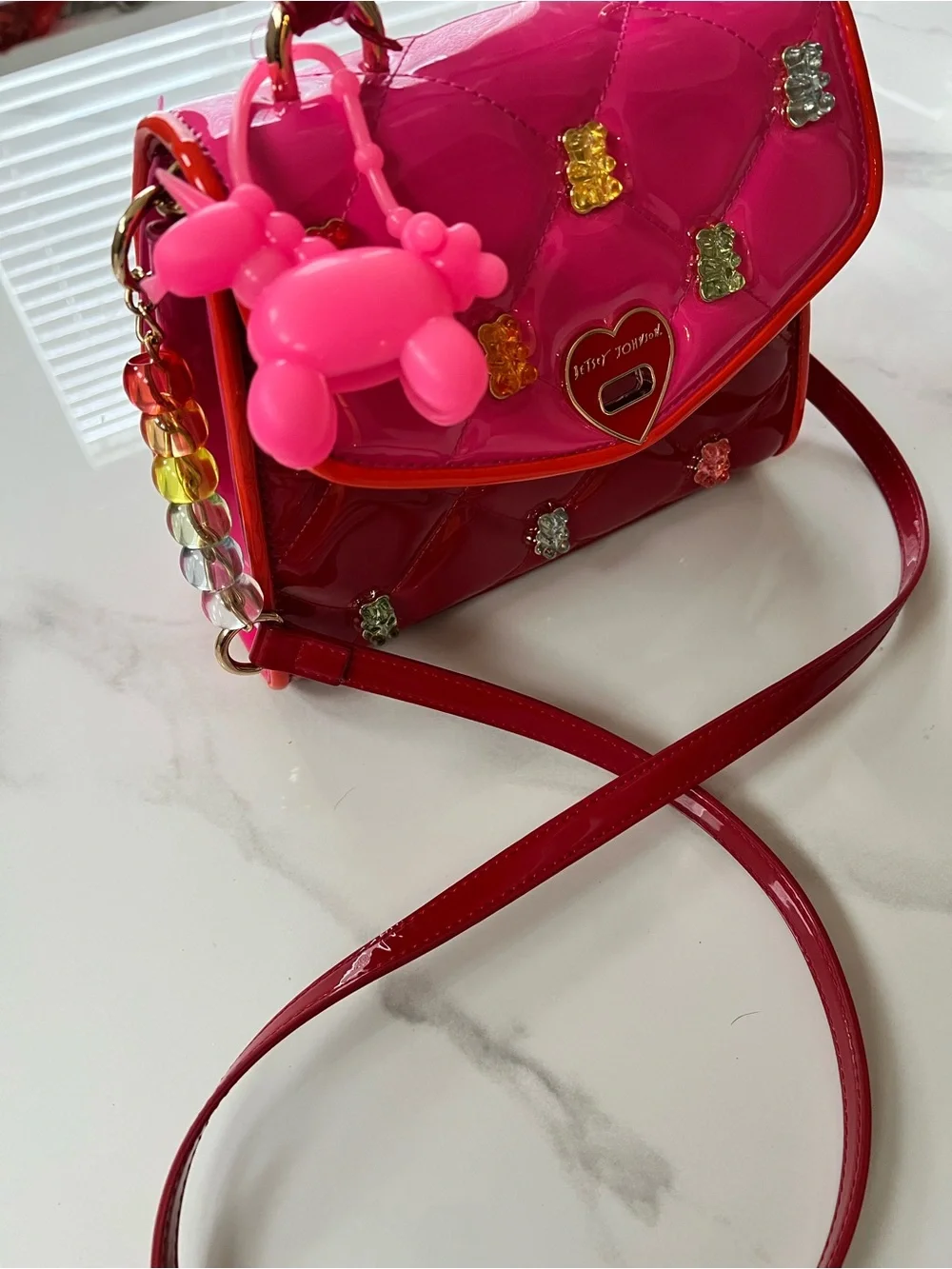 Betsey Johnson Gummy Bear Bag with Sanitizer Holder from Bath & Body Works - Picture 5 of 9
